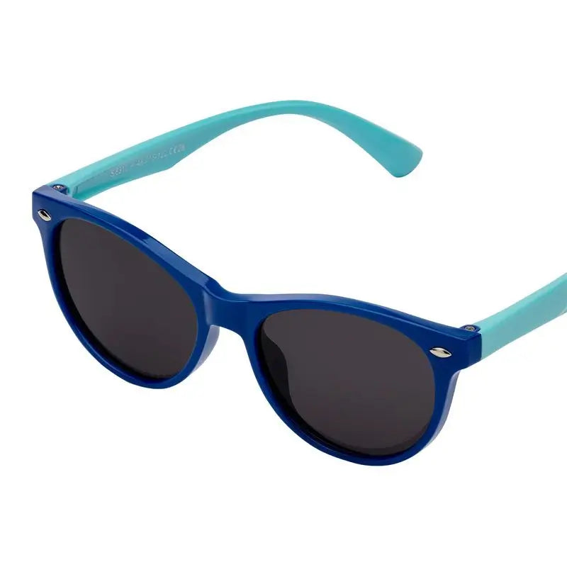 Farmamoda Oval Polarised Sunglasses for Children Navy and Sky Blue, 25 gr