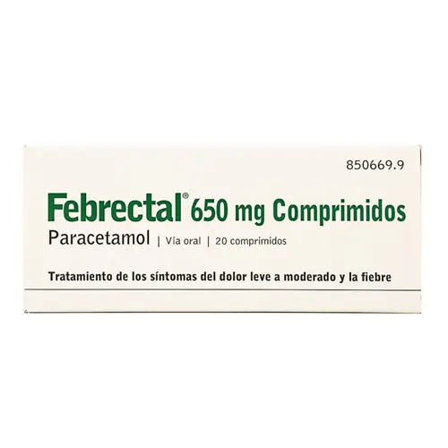 Febrectal 650 mg Paracetamol, 20 Tablets