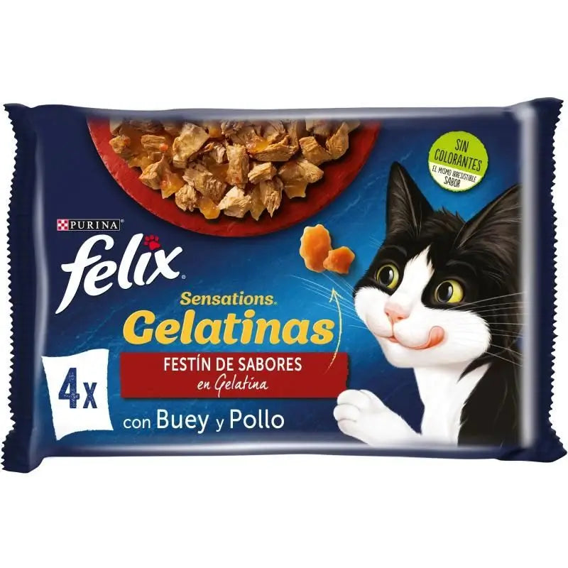 Felix Feline Sensations Beef Chicken Tomato 12X4X85Gr
