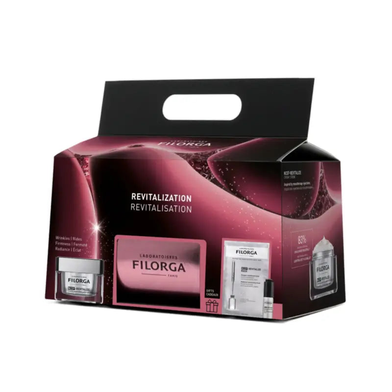 Filorga Christmas Gift Set: NCEF-Revitalize Cream 50 ml + Free Mask 20 ml and Serum 5 ml