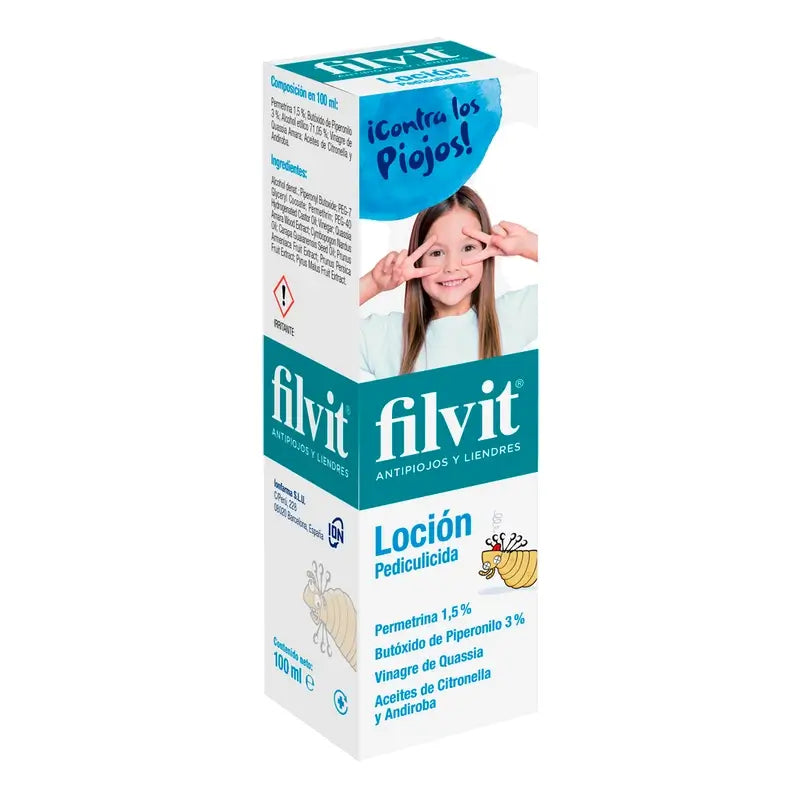 Filvit Anti-lice and Nits Pediculicide Lotion 100 ml