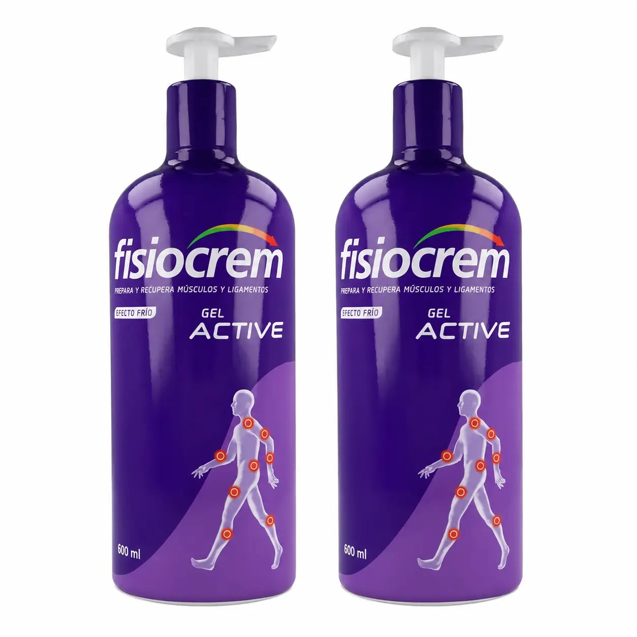 Fisiocrem Gel Active 600 ml, pack of 2