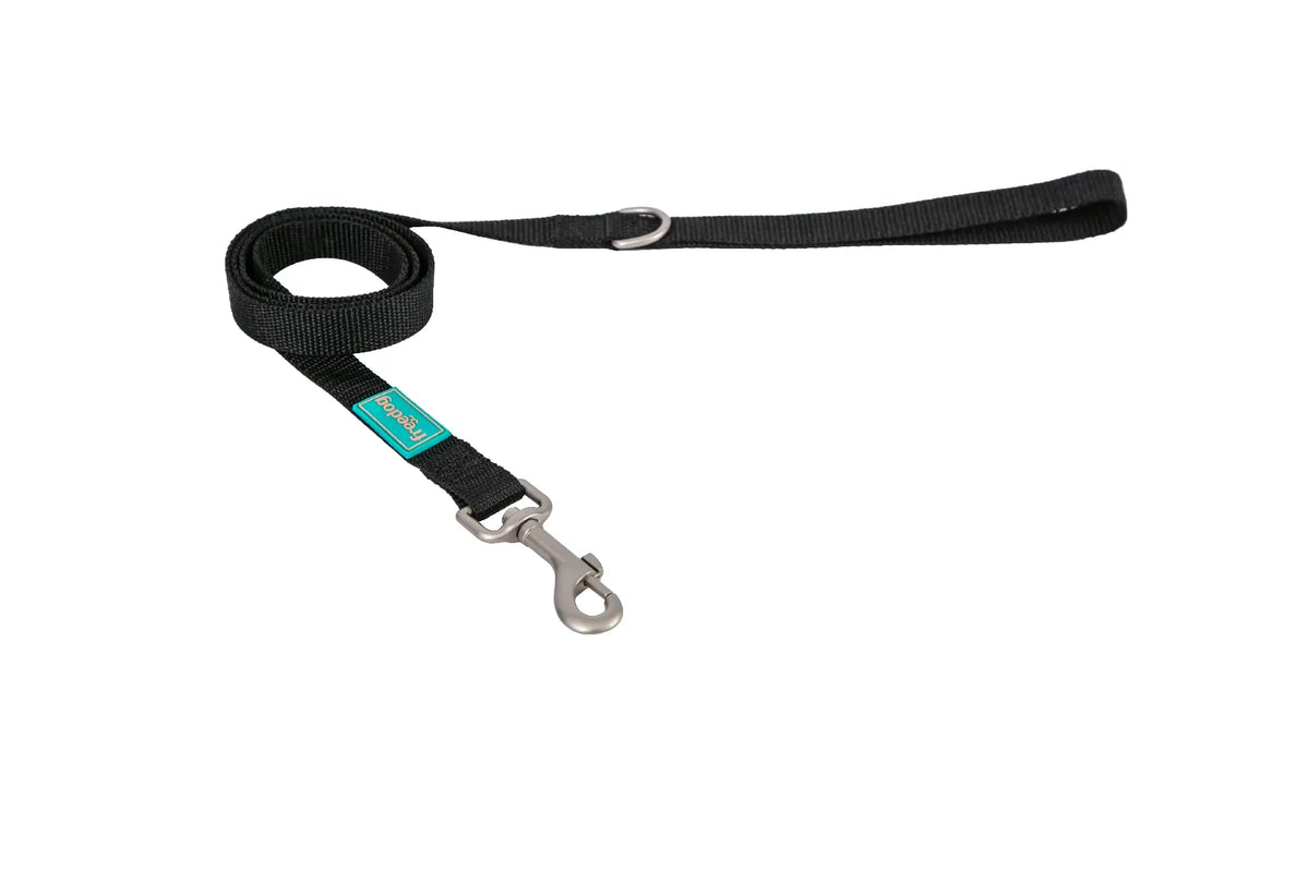 Freedog Basic Black Nylon Lead, 25 mm, 120 cm