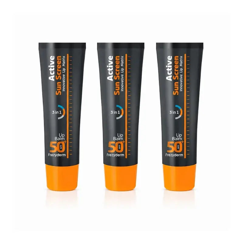 Frezyderm Active Sun Screen Lip Balm Spf 50+ Frezyderm Pack 3 x 15 Ml