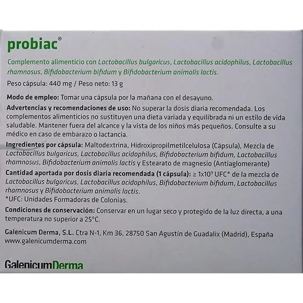 Galenicum Pack Probiac Acne, 2 x 30 capsules