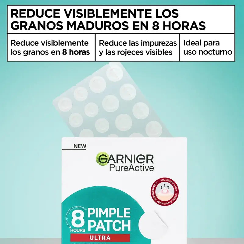Garnier Anti-Acne Pureactive 8H Pimple Patch Ultra , 22 units