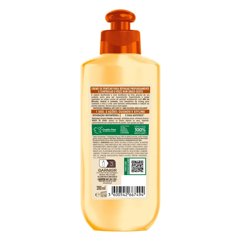 Garnier Ultra Doux 2 In 1 Anti-Frizz Repair Styling Cream 200 ml