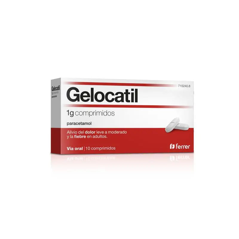 Gelocatil 1g, 10 Tablets