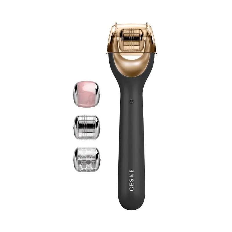 Geske Micro Needle Facial Roller 9 In 1 - Black Gold