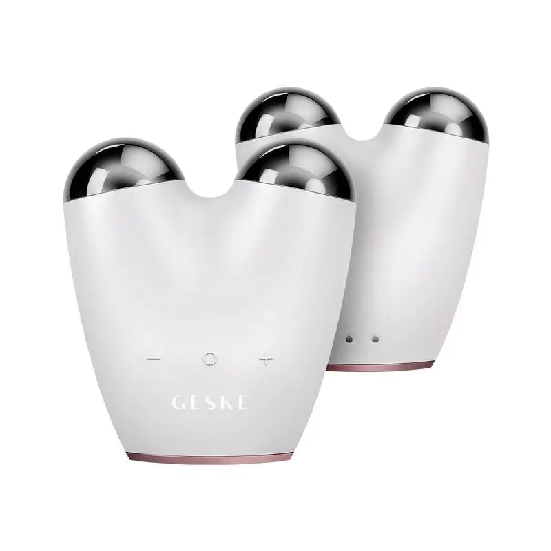 Geske Microcurrent Facial Tightener - 6 In 1 - White Gold Pink