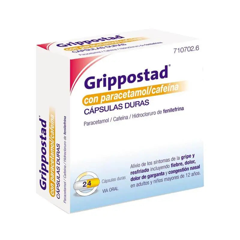 Grippostad with Paracetamol/Caffeine 24 capsules