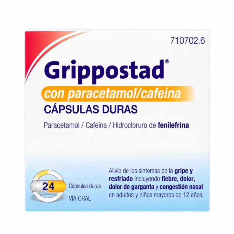 Grippostad with Paracetamol/Caffeine 24 capsules