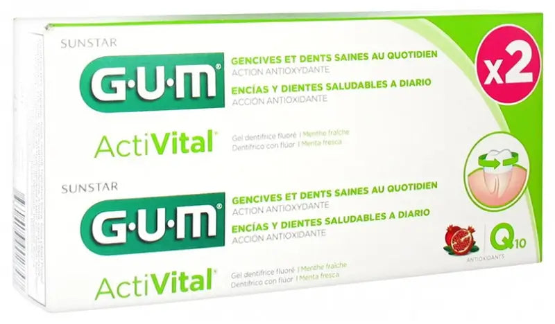 Gum Activital Duo Pack Toothpaste Gel 2X75Ml