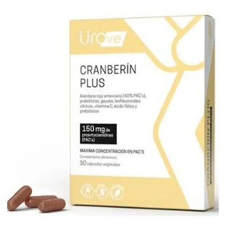 Herbora Urove Cranberin Plus 30Vcaps.