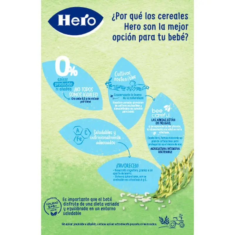 Hero Baby Cereal Baby Cereal Cereal Mash Hero Baby Rice Cream 220G