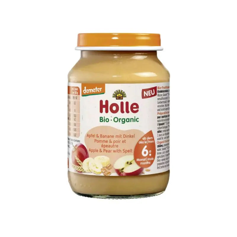 Holle Potito Apple Banana Spelt 6Months 190G Demeter