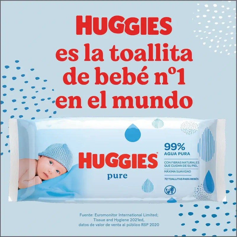 Huggies Pure Wipes , 56 pcs.