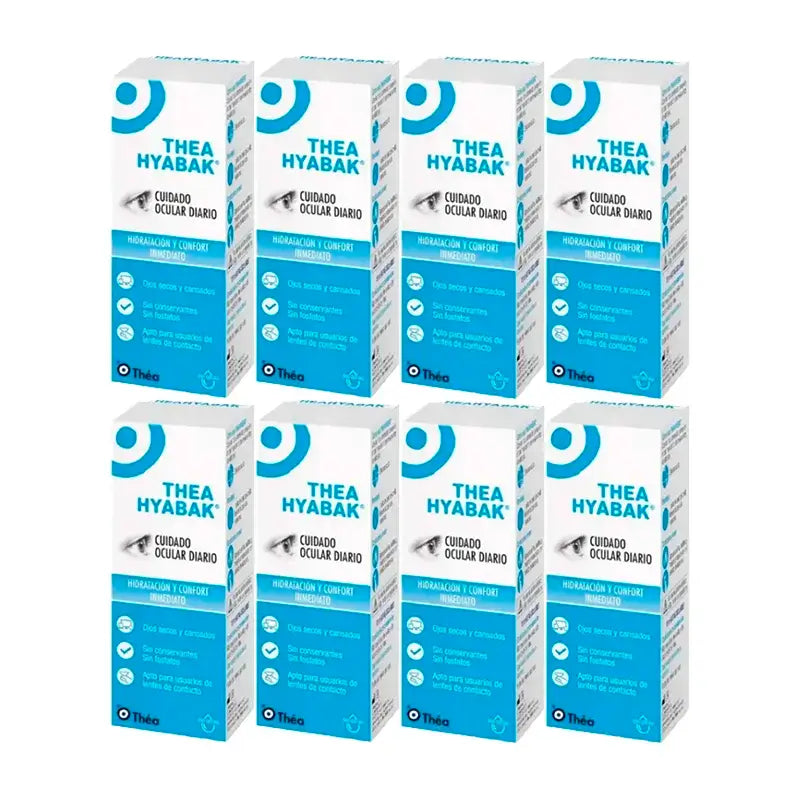 Hyabak Eye Drops Solution, Pack 8 x 10 ml