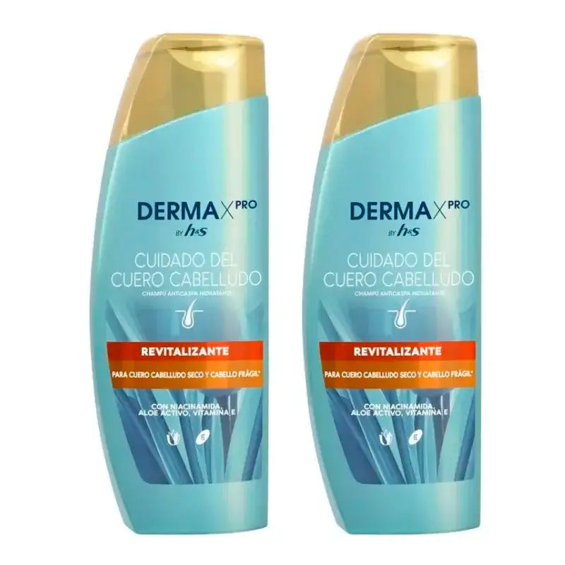 H&S Dermaprox Revitalize Shampoo, Pack 2 x 300 ml