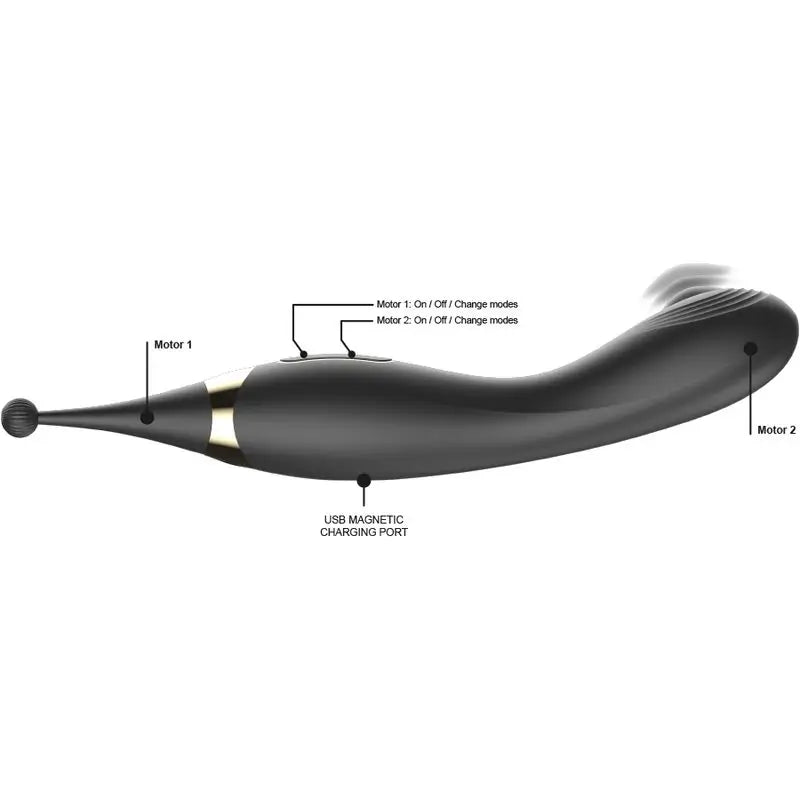 Ibiza Technology Interchangeable Clitoris Stimulator And Pulsation G-Spot Vibrator