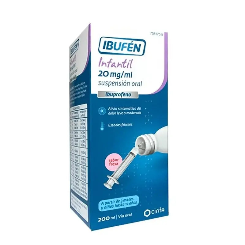 Ibufen Infantil 20 Mg/Ml Oral Suspension 1 Bottle, 200 ml