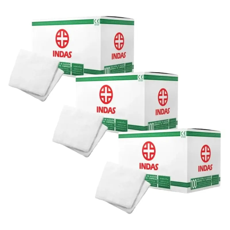 Indas Sterile Gauze , 3 x 100 units
