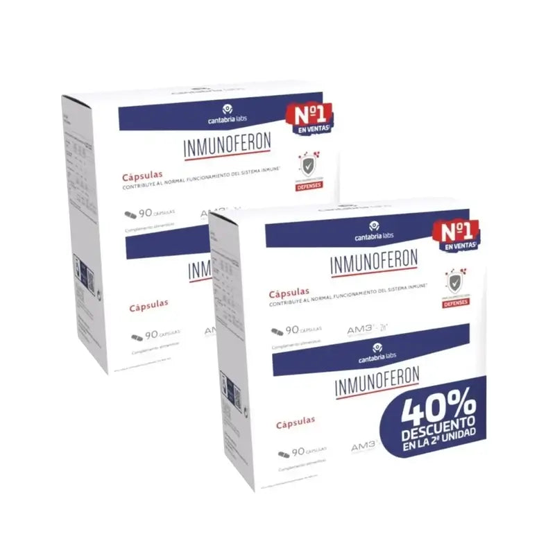 Inmunoferon Defensas Nutritional Pack Duplo 90 Capsules, Pack Of 2