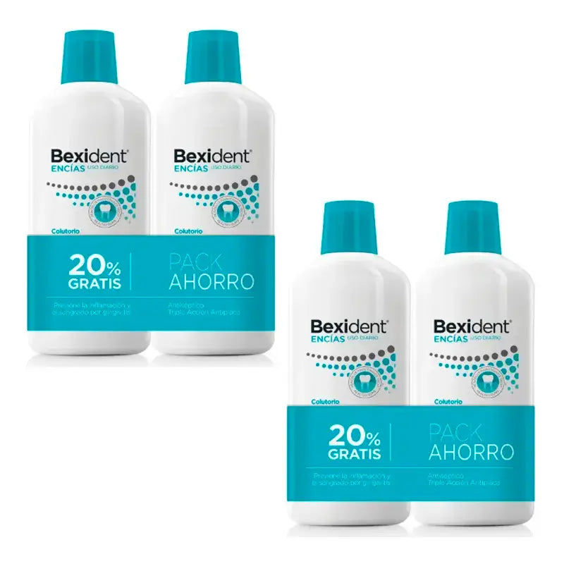Isdin Bexident Gingival Mouthwash Pack 4 x 500 Ml