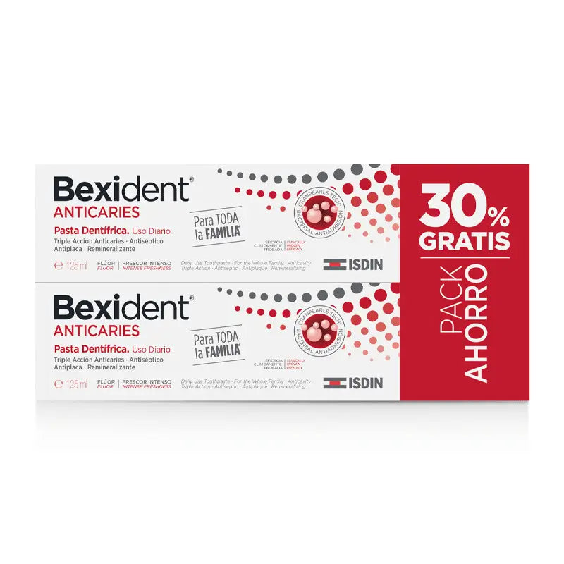 Isdin Bexident Duplo Anticaries Toothpaste 2 x 125 Ml