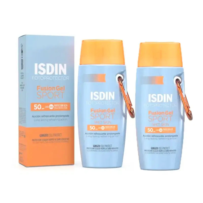 Isdin Fotoprotector Fusion Sport Gel SPF 50+, Pack 2 x 100 ml