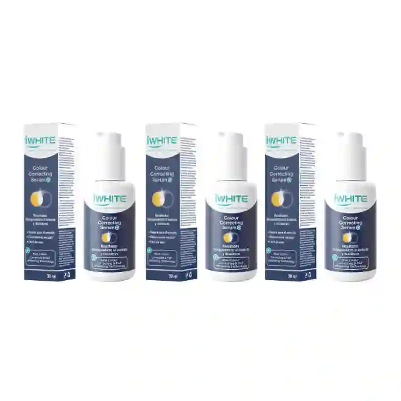 iWhite Colour Correcting Serum+, Pack of 3 x 30 ml