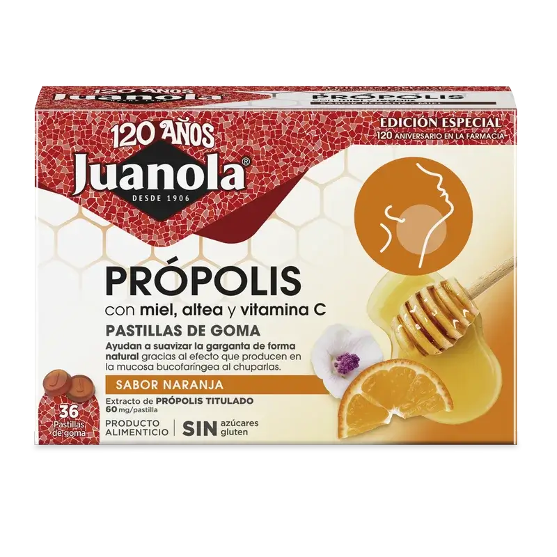 Juanola Propolis Orange 72Gr, 36 units
