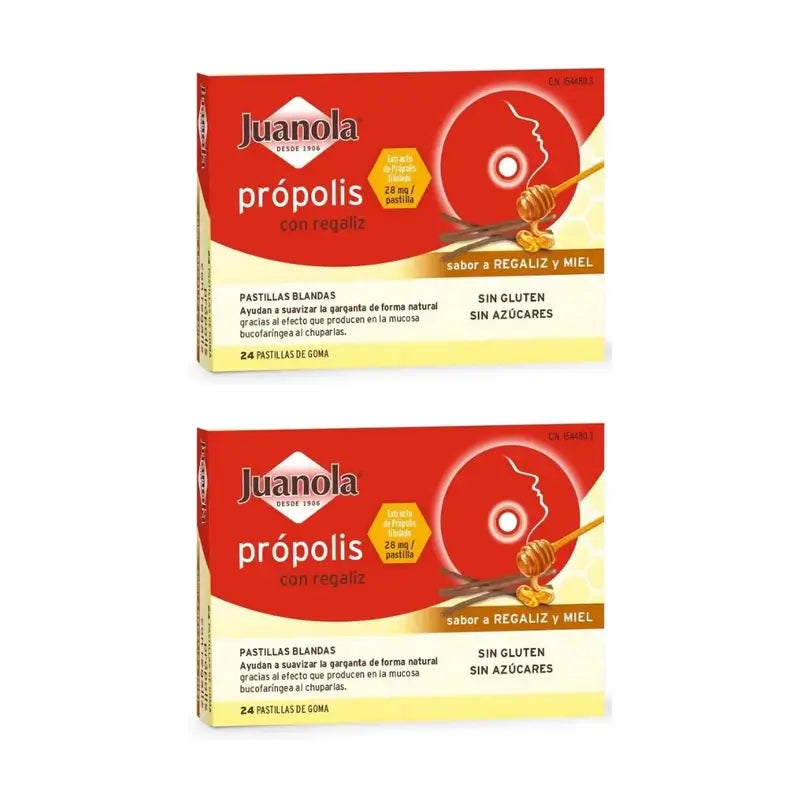 Juanola Propolis Liquorice, 2X24 Tablets