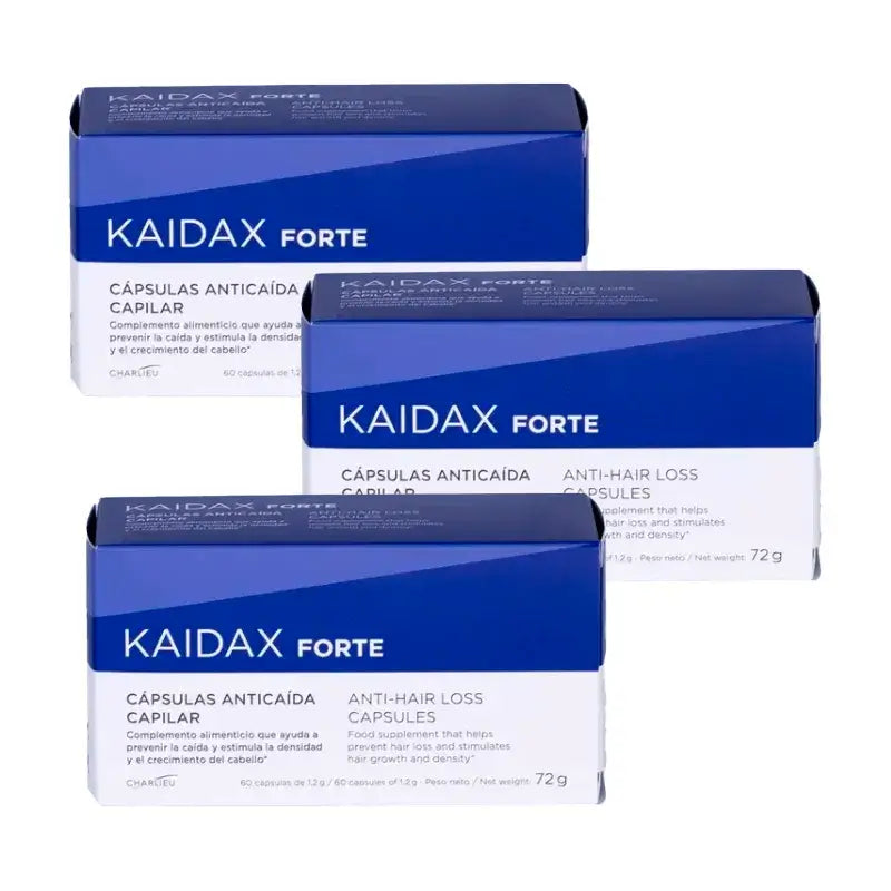 Kaidax Forte Anti-Hair Loss, Pack 3 x 60 Capsules