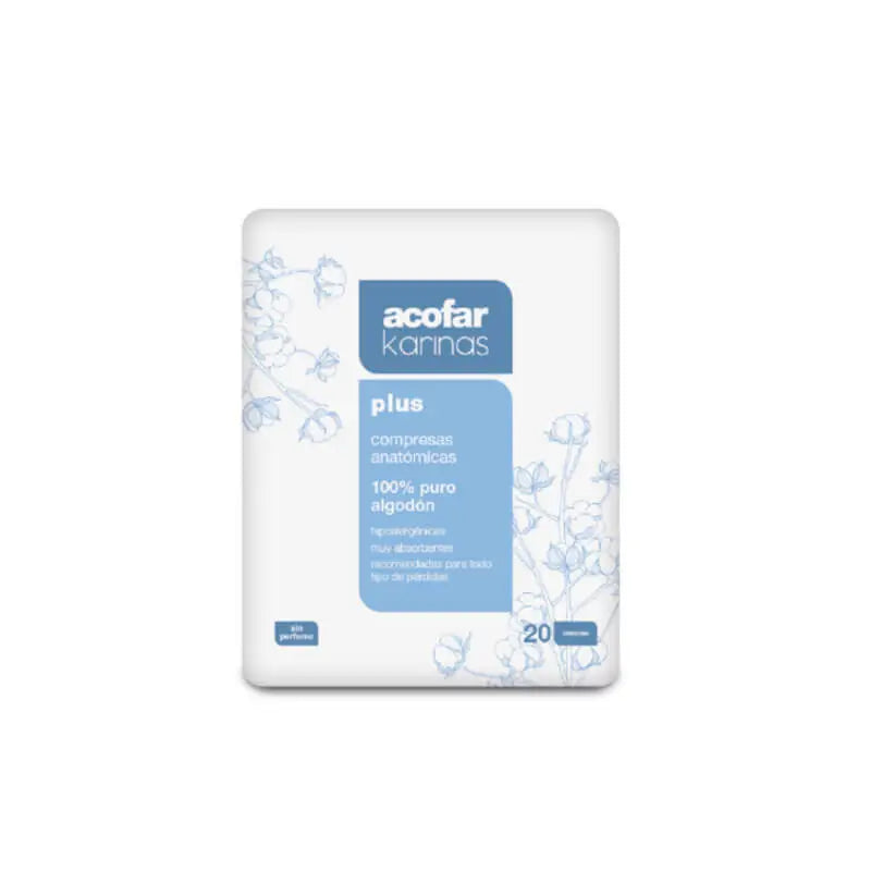 Acofar Karinas Plus Anatomical Compresses 20 units