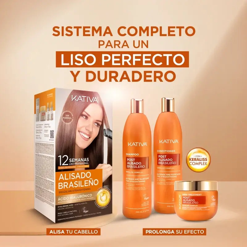 Kativa Post Straightening Shampoo , 355 ml