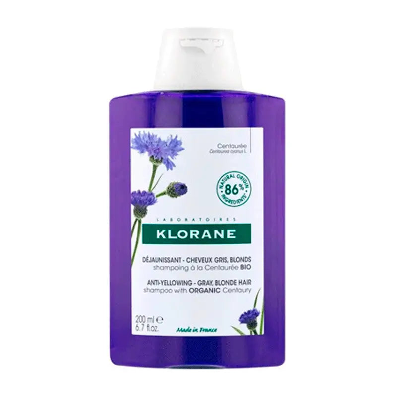 Klorane Centaurea Shampoo Silver or grey hair 200 ml