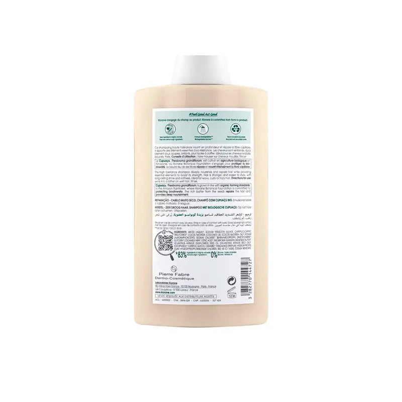 Klorane Organic Cupuaçu Shampoo, 400 ml