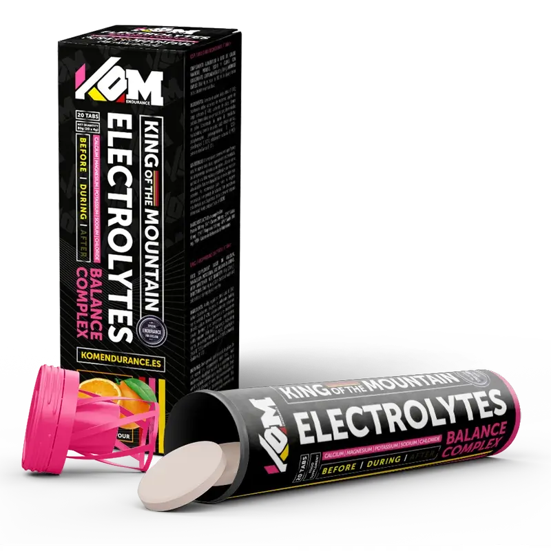 Kom Endurance Hydration Sports Nutrition , tube of 20 effervescent orange flavoured tablets