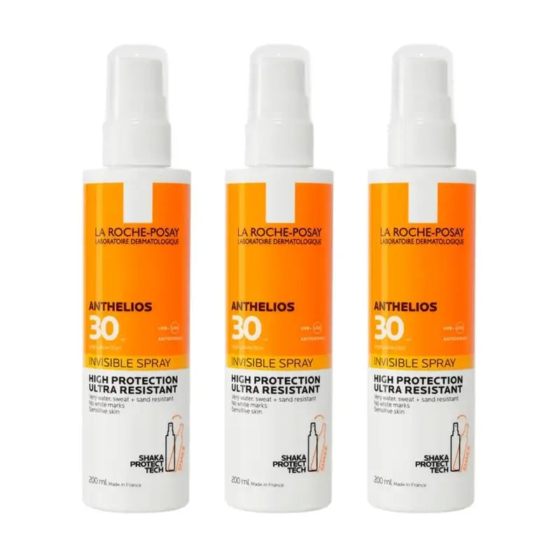 La Roche Posay Anthelios Invisible Spray Spf 30, 3X200 Ml