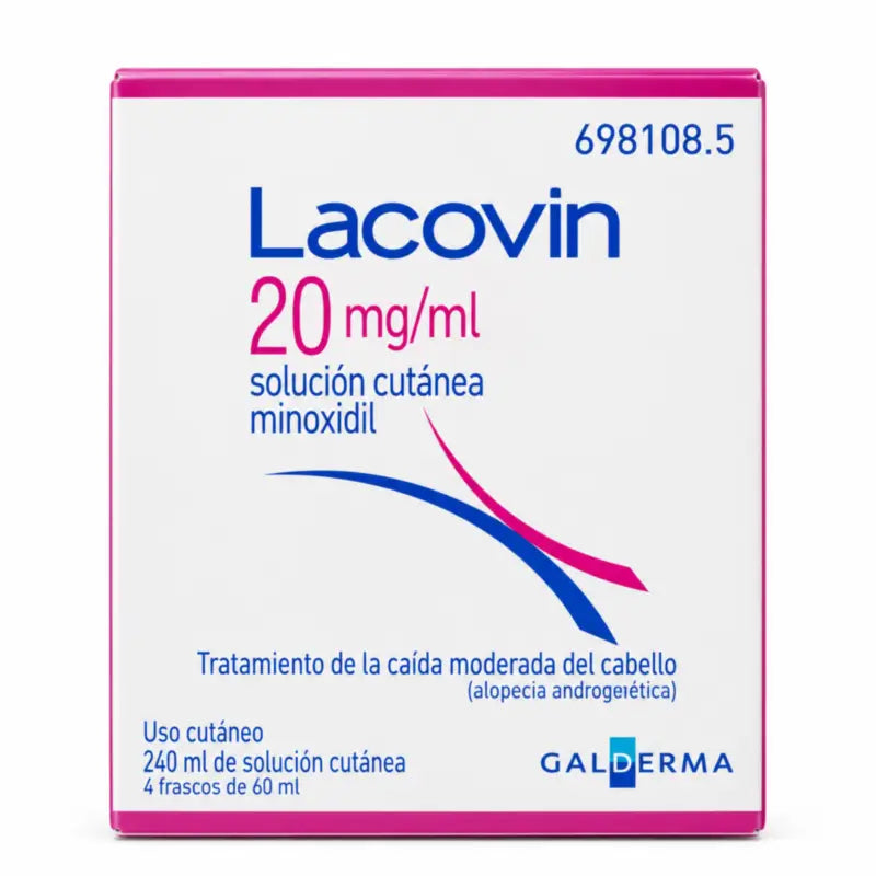 Lacovin 2% Minoxidil Solution 4 Bottles 60 ml