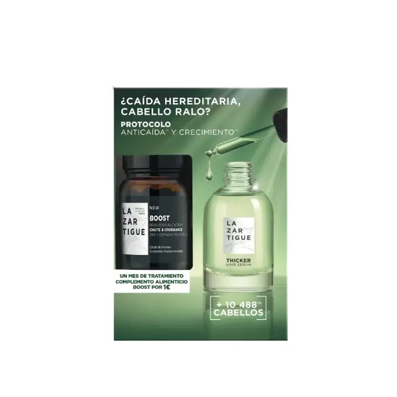 Lazartigue Pack Thicker + Boost Free, 2 units
