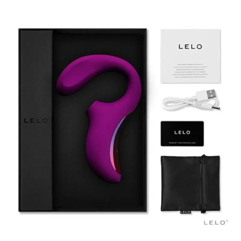 Lelo Enigma Cruise Sonic Massager Double Stimulation Deep Rose