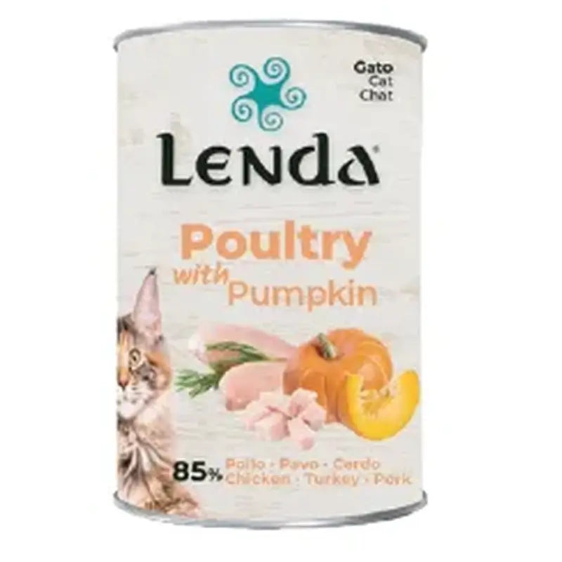 Lenda Wet Cat Poultry & Pumpkin Pate, 12x400g