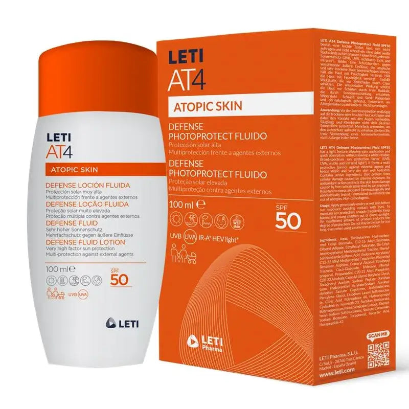 Leti At4 Defense Fluid Lotion, 100 ml