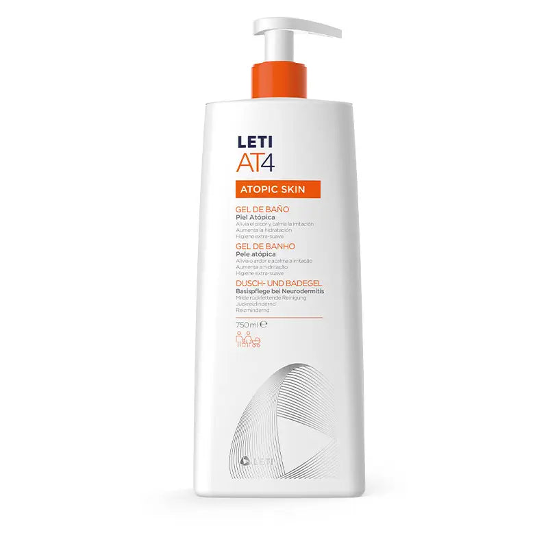 Leti AT4 Dermo-Oily Bath Gel 750 ml