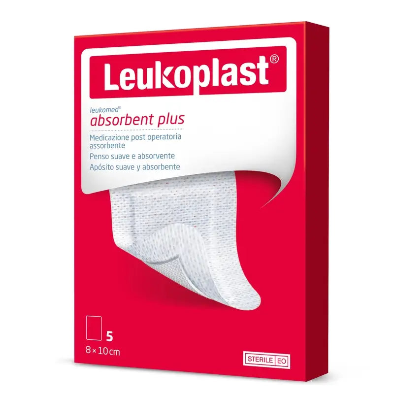 Leukoplast Leukomed 8 Cm X 10 Cm, 5 Pcs.