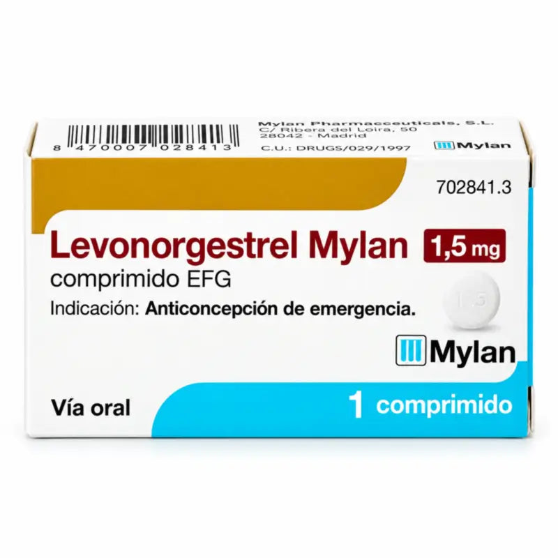 Levonorgestrel Mylan EFG 1.5 mg, 1 Tablet