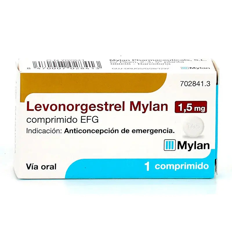 Levonorgestrel Mylan EFG 1.5 mg, 1 Tablet