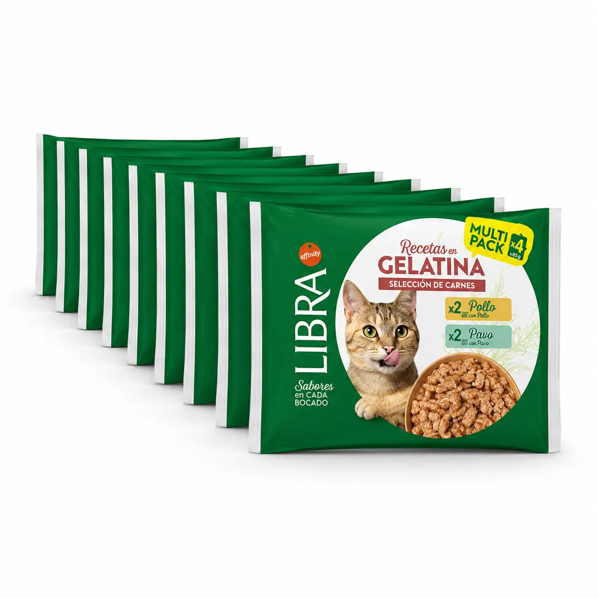 Libra Wet Cat Food, With Chicken and Turkey, Flowpack, 15 x 340 g